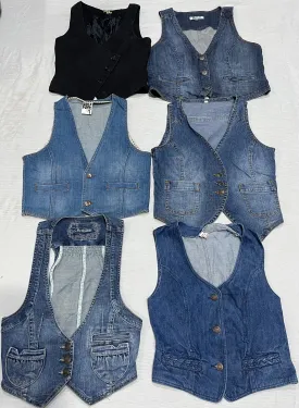 Y2K It Girl Denim Waiscoats 11 Pieces