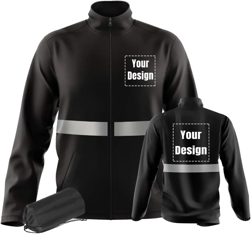YOWESHOP High Visibility Reflective Safety Jacket Lightweight Breathable Customize Logo Work Uniform