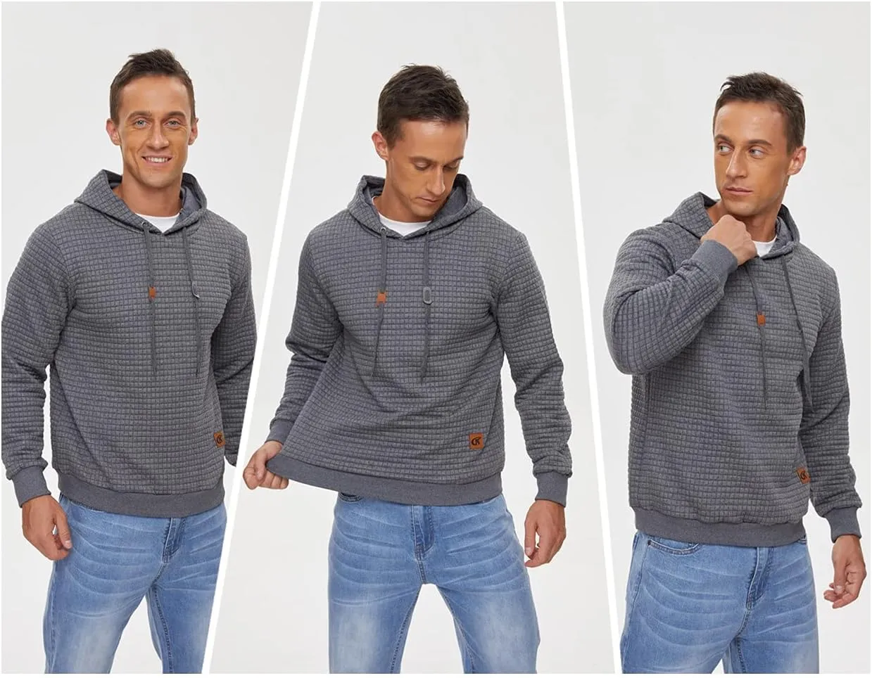 YuKaiChen Men's Casual Pullover Hoodies Long Sleeve Hooded Sweatshirts